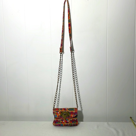 Aztec Boho 90s Vibe Small Crossbody Purse Clutch 6"x4" - Picture 2 of 9